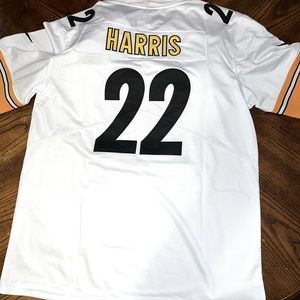 NWT Nike Steelers Najee Harris away jersey. Stitched name and numbers and logos.